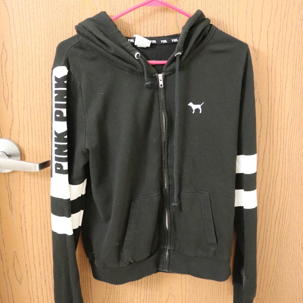 PINK full-zip sweatshirt